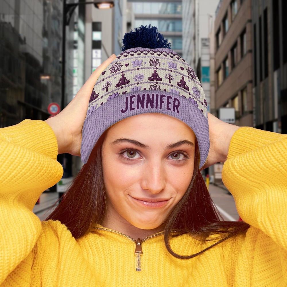 Namaste - Personalized Yoga Beanie Hat