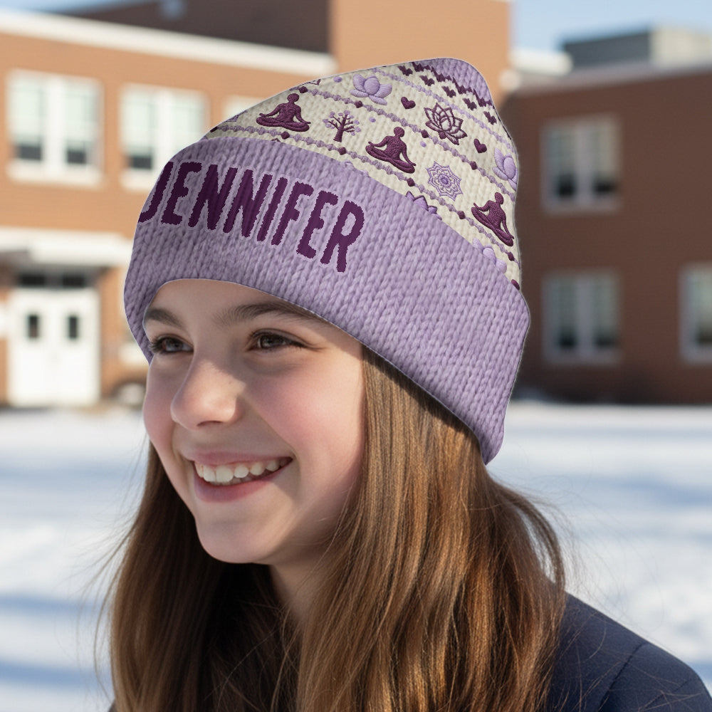 Namaste - Personalized Yoga Beanie Hat