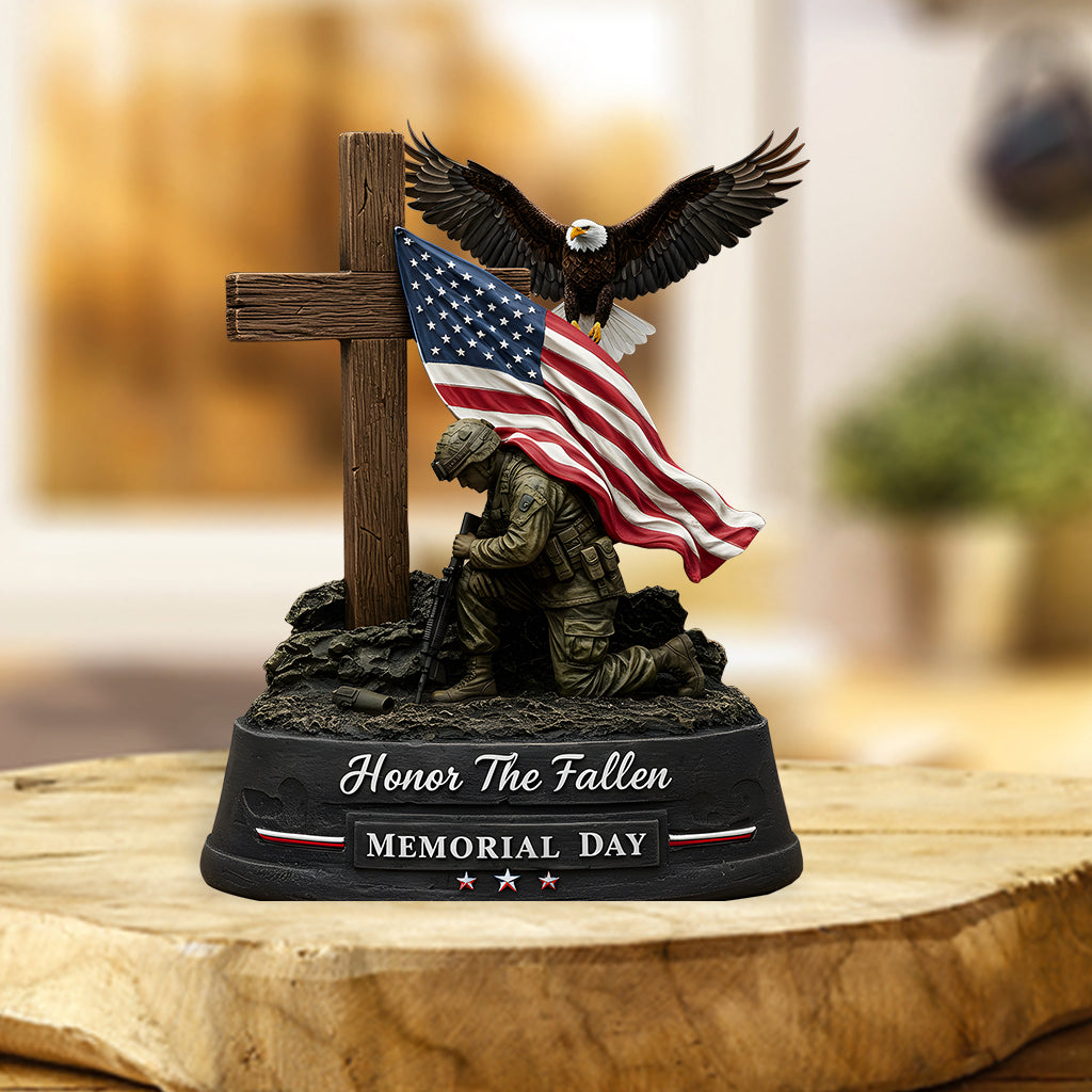 Honor The Fallen - Personalized Veteran Custom Shaped Acrylic Plaque