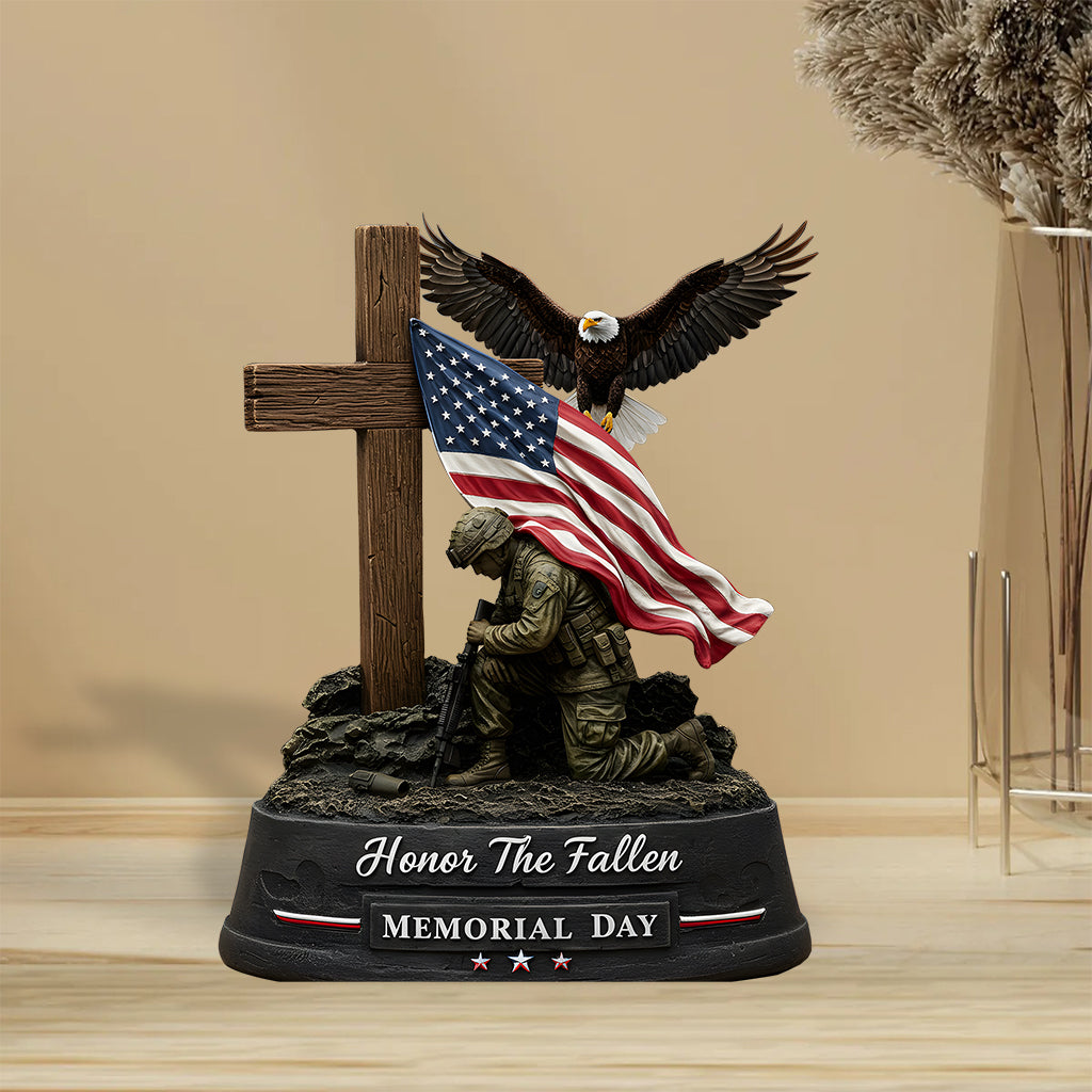 Honor The Fallen - Personalized Veteran Custom Shaped Acrylic Plaque