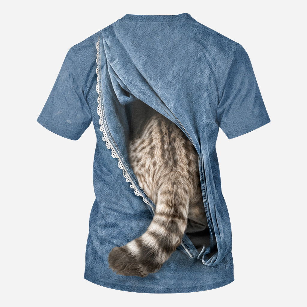 Jedes Haustierfoto - Personalisierte Katzen-T-Shirt