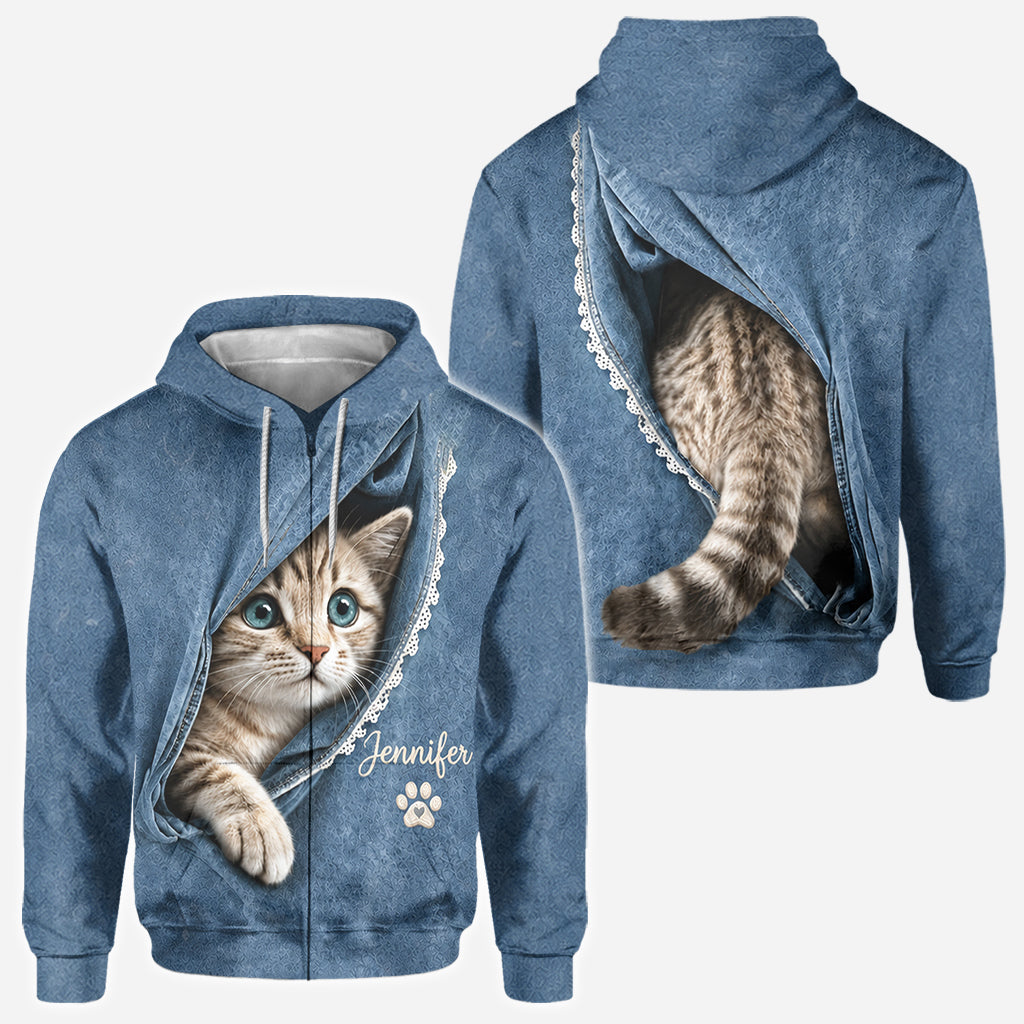 Jedes Haustierfoto - Personalisierte Katzen-T-Shirt
