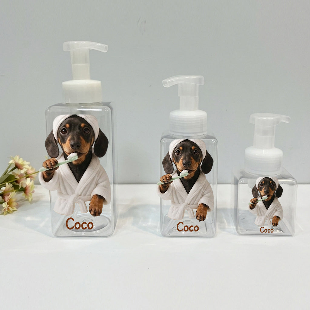 Bathroom Set - Personalized Dog Pump Dispenser