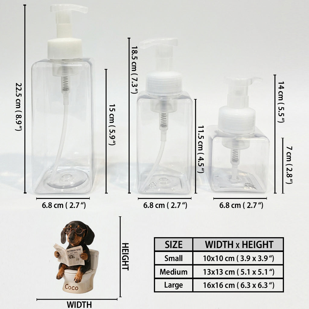 Bathroom Set - Personalized Dog Pump Dispenser