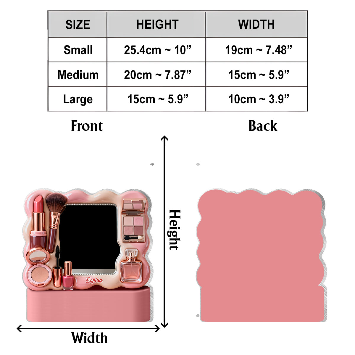 Visagistin – Personalisierter Schminktischspiegel