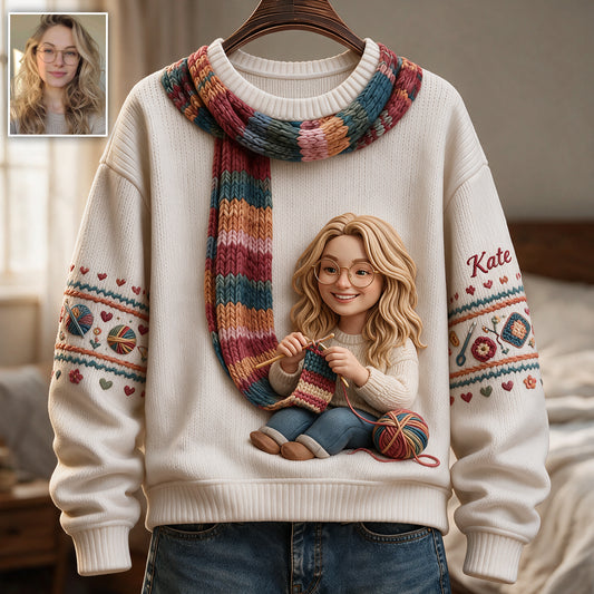 Je fais du crochet - Pull moche personnalisé