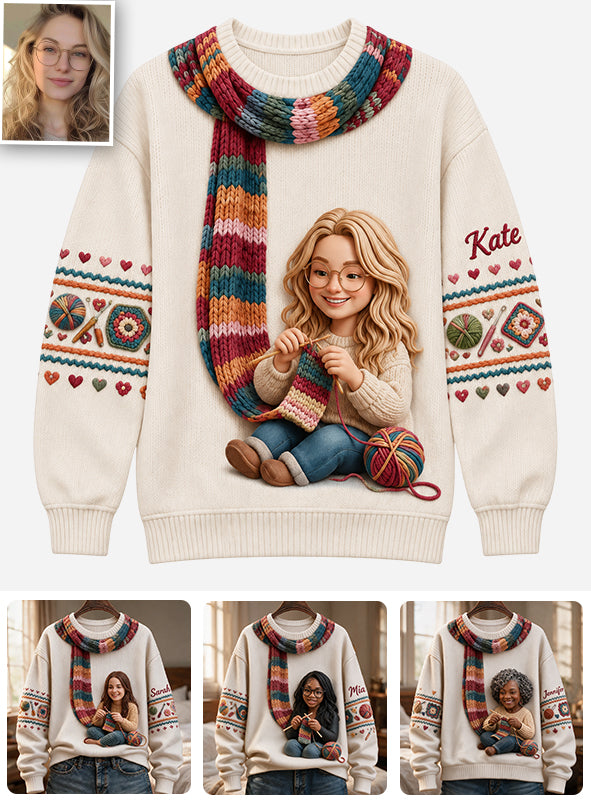 I'm Crocheting - Personalized Crocheting Ugly Sweater