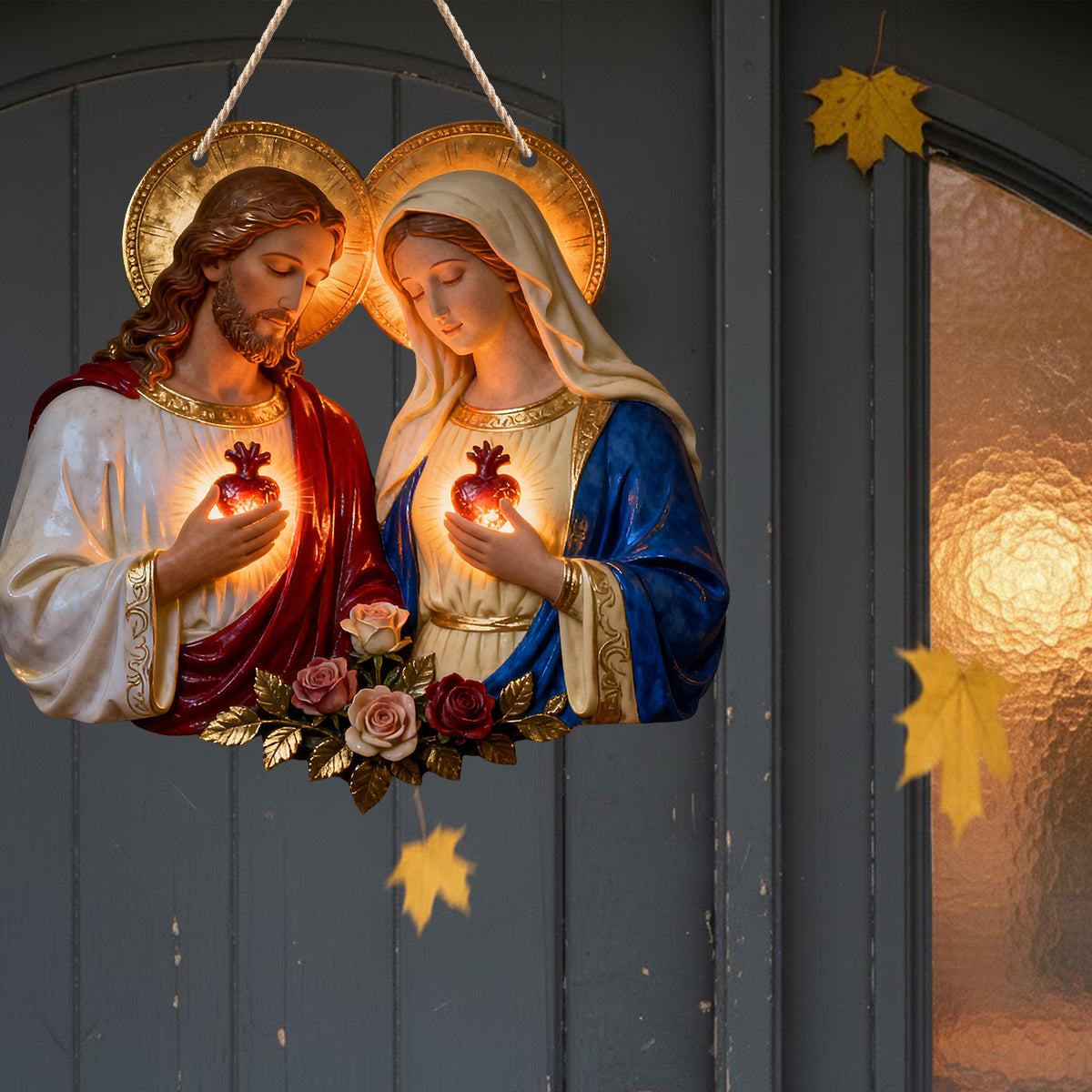 Sacred Hearts Christian - Personalized Christian LED Light Acrylic Sign