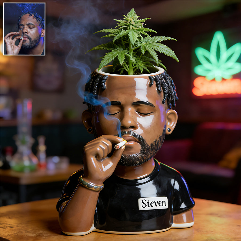 Grünes Paradies - Personalisierter Weed Acryltopf