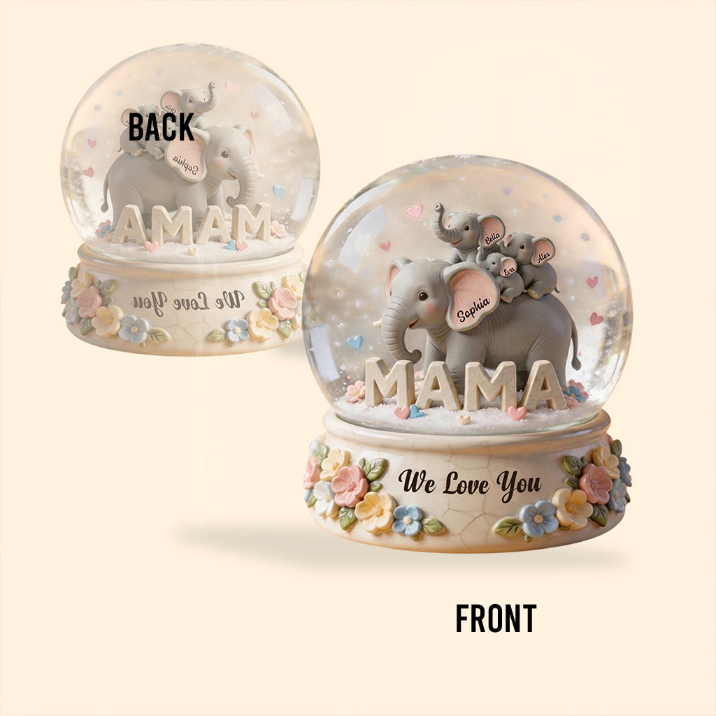 Elephant Mother - Personalized Mother Custom Shaped Acrylic Plaque