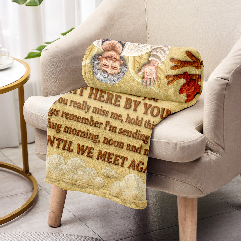 A Hug From Heaven, Memorial Gift - Personalized Memorial Blanket