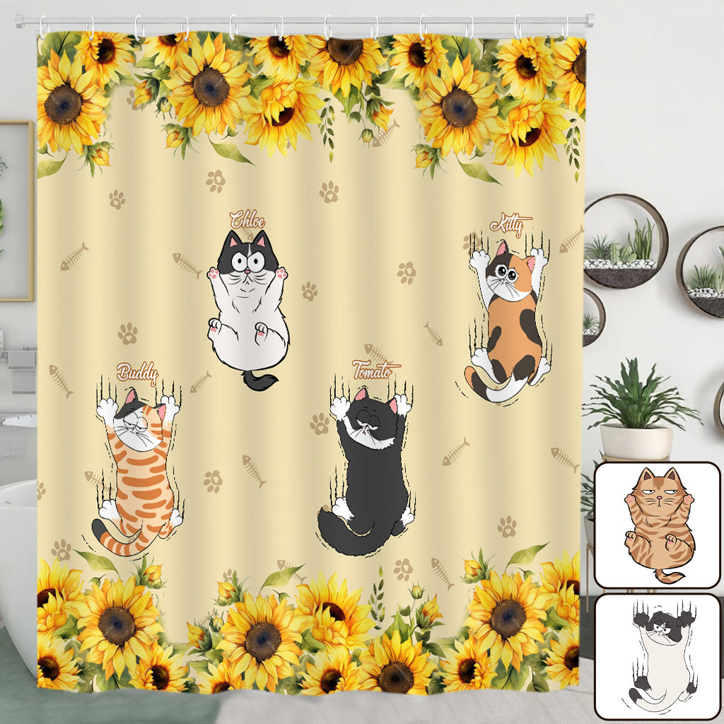 Cute Cats - Personalized Cat Shower Curtain