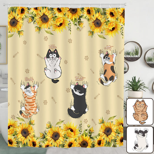 Cute Cats - Personalized Cat Shower Curtain