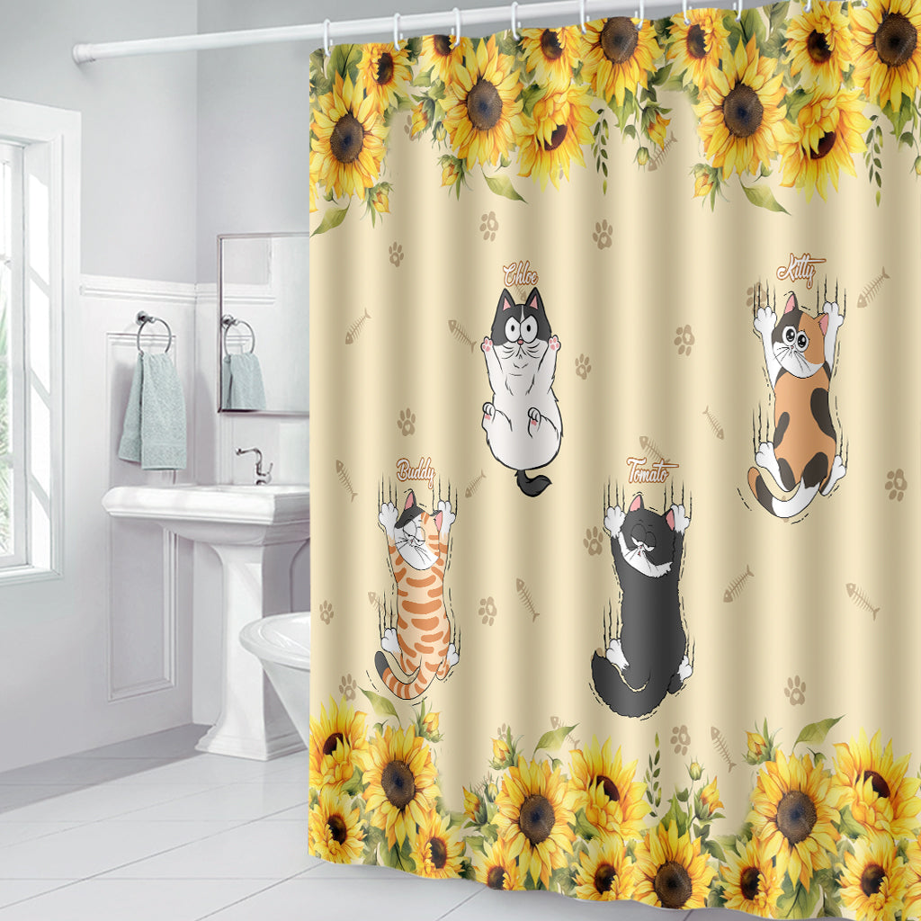 Cute Cats - Personalized Cat Shower Curtain