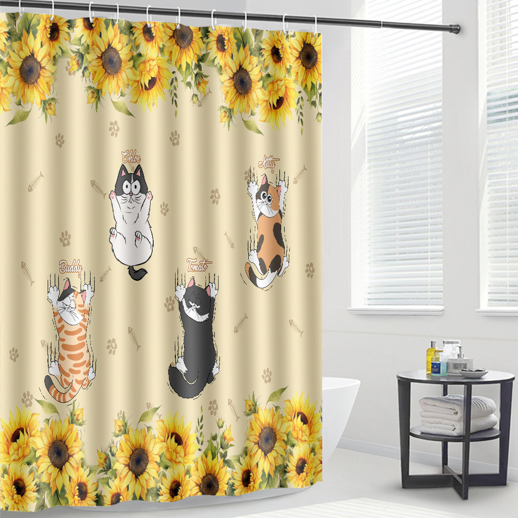 Cute Cats - Personalized Cat Shower Curtain