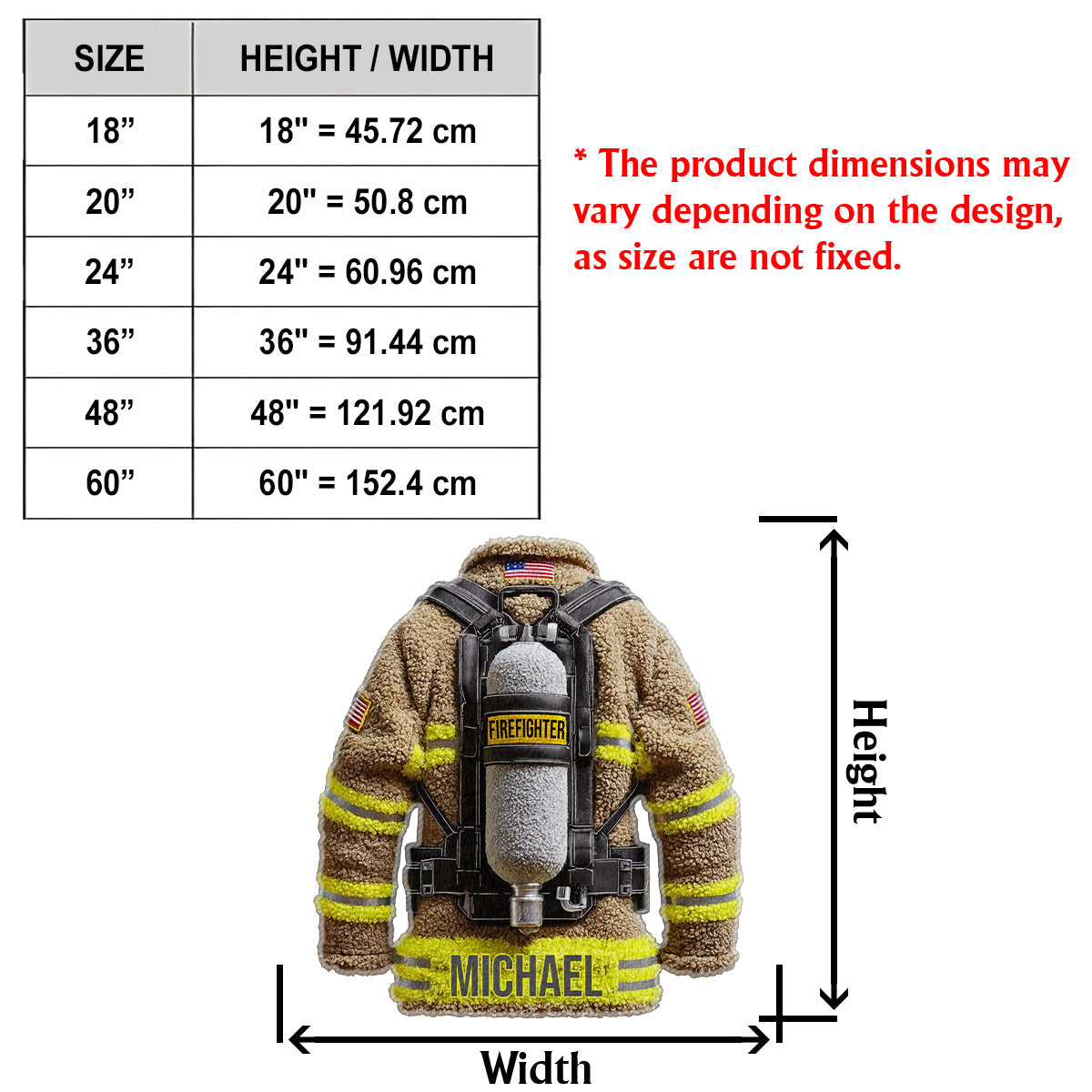 Proud Firefighter - Personalized Firefighter Non-Slip Tufted Rug