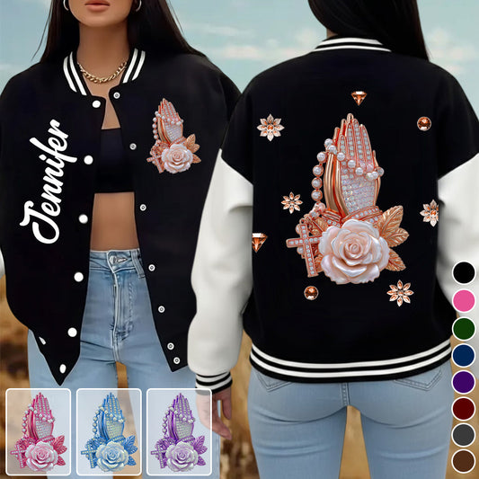 Glaube – Personalisierte christliche Collegejacke