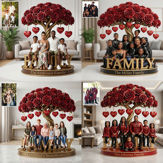 Our Family - Personalized Family Custom Shaped Acrylic Plaque