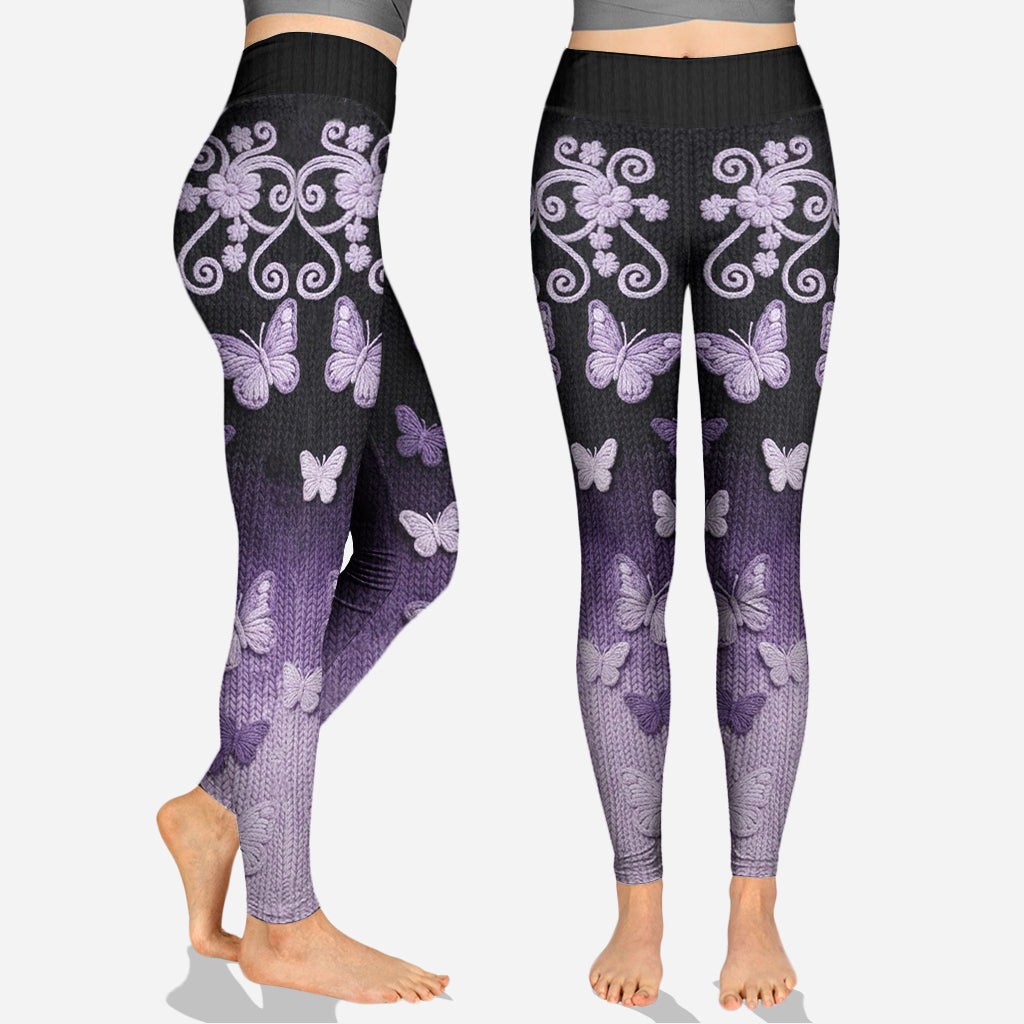 Beautiful Butterflies - Personalized Butterfly Hoodie and Leggings