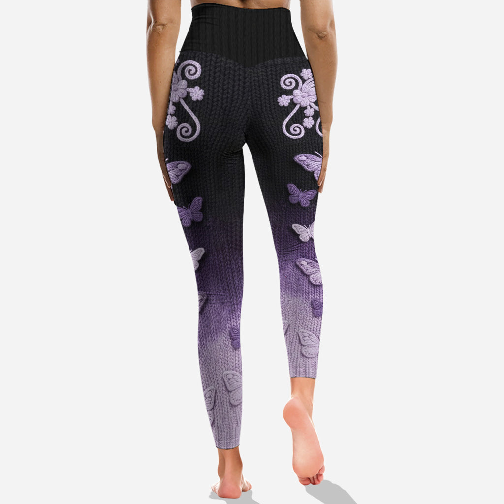 Beautiful Butterflies - Personalized Butterfly Hoodie and Leggings