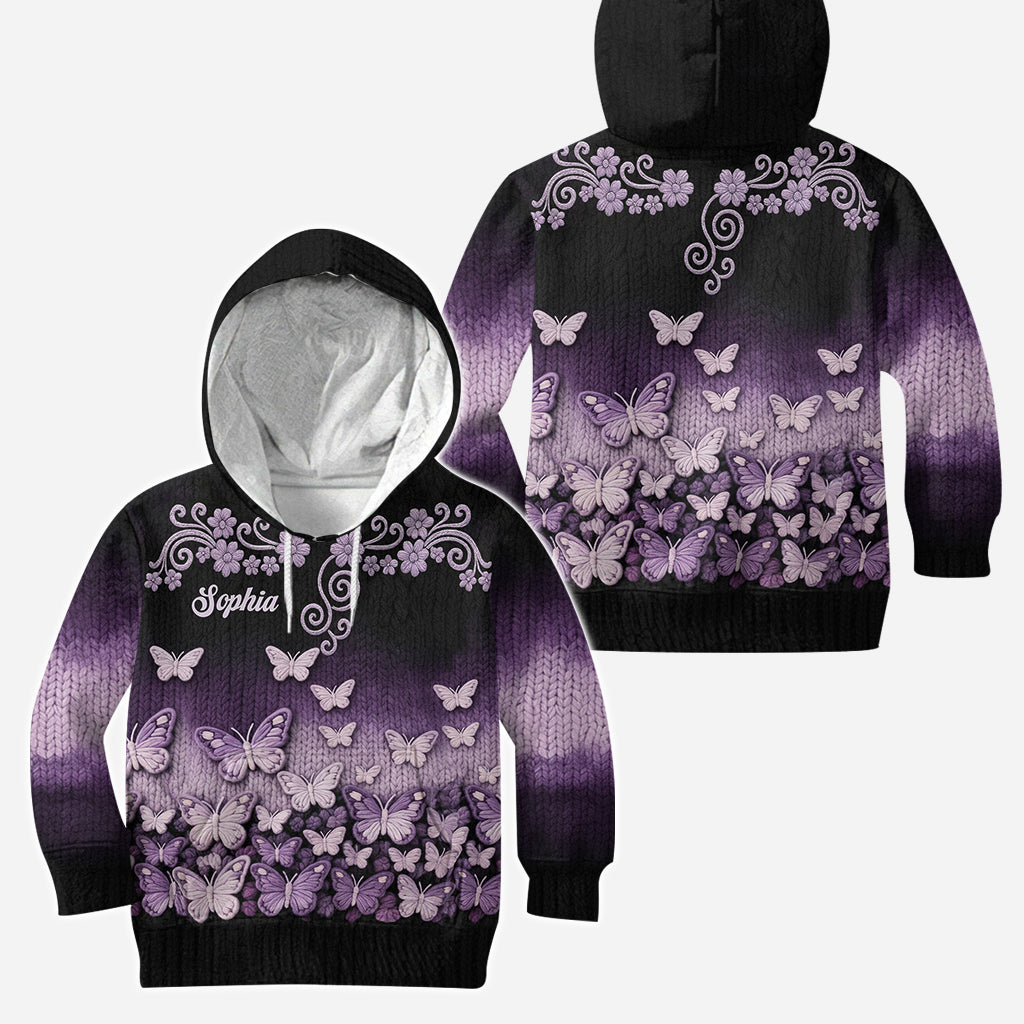 Beautiful Butterflies - Personalized Butterfly Hoodie and Leggings