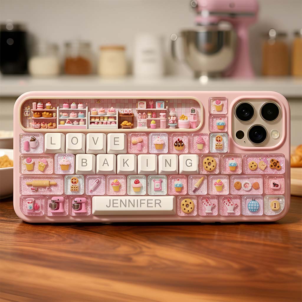 Ich liebe Backen – Personalisierte Handyhülle mit Backmotiv