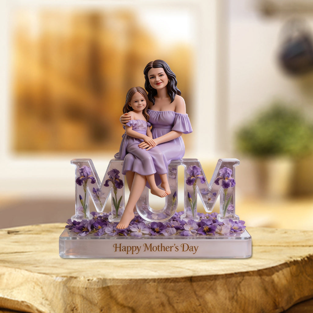 Custom Any Photo Perfect Gift For Mom, Grandma - Personalized Mother Custom Shaped Acrylic Plaque