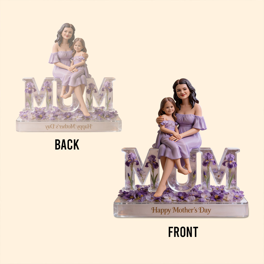 Custom Any Photo Perfect Gift For Mom, Grandma - Personalized Mother Custom Shaped Acrylic Plaque