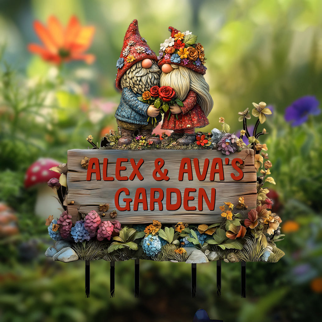 Our Beautiful Garden - Personalized Gardening Acrylic Plaque Stake