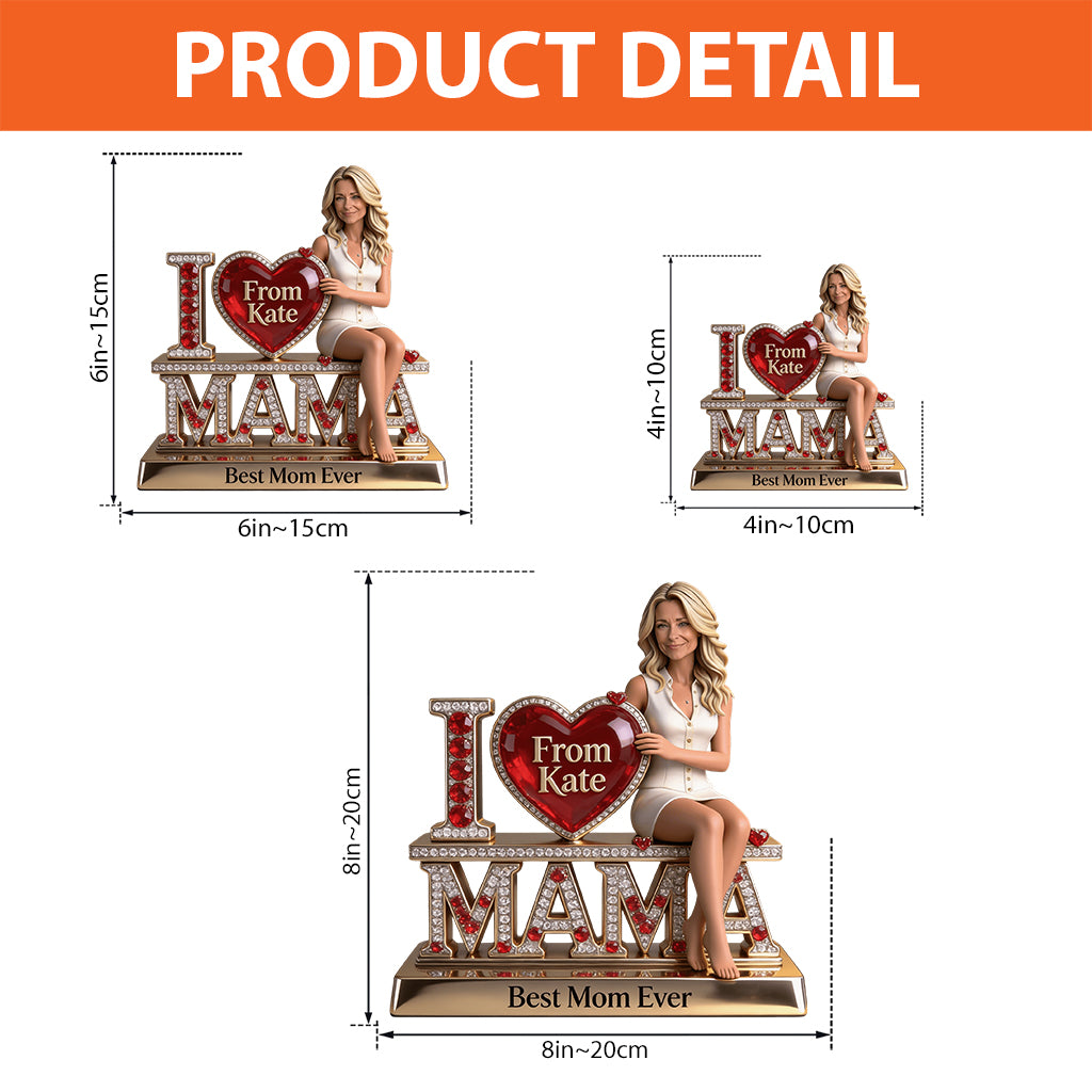 Best Mom Nana Grandma Ever - Personalized Mother Custom Shaped Acrylic Plaque