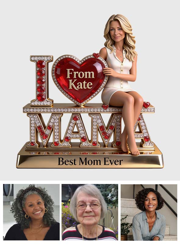 Best Mom Nana Grandma Ever - Personalized Mother Custom Shaped Acrylic Plaque