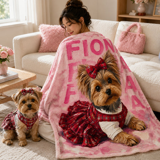 Liebe meinen Hund - Personalisierte Hundedecke