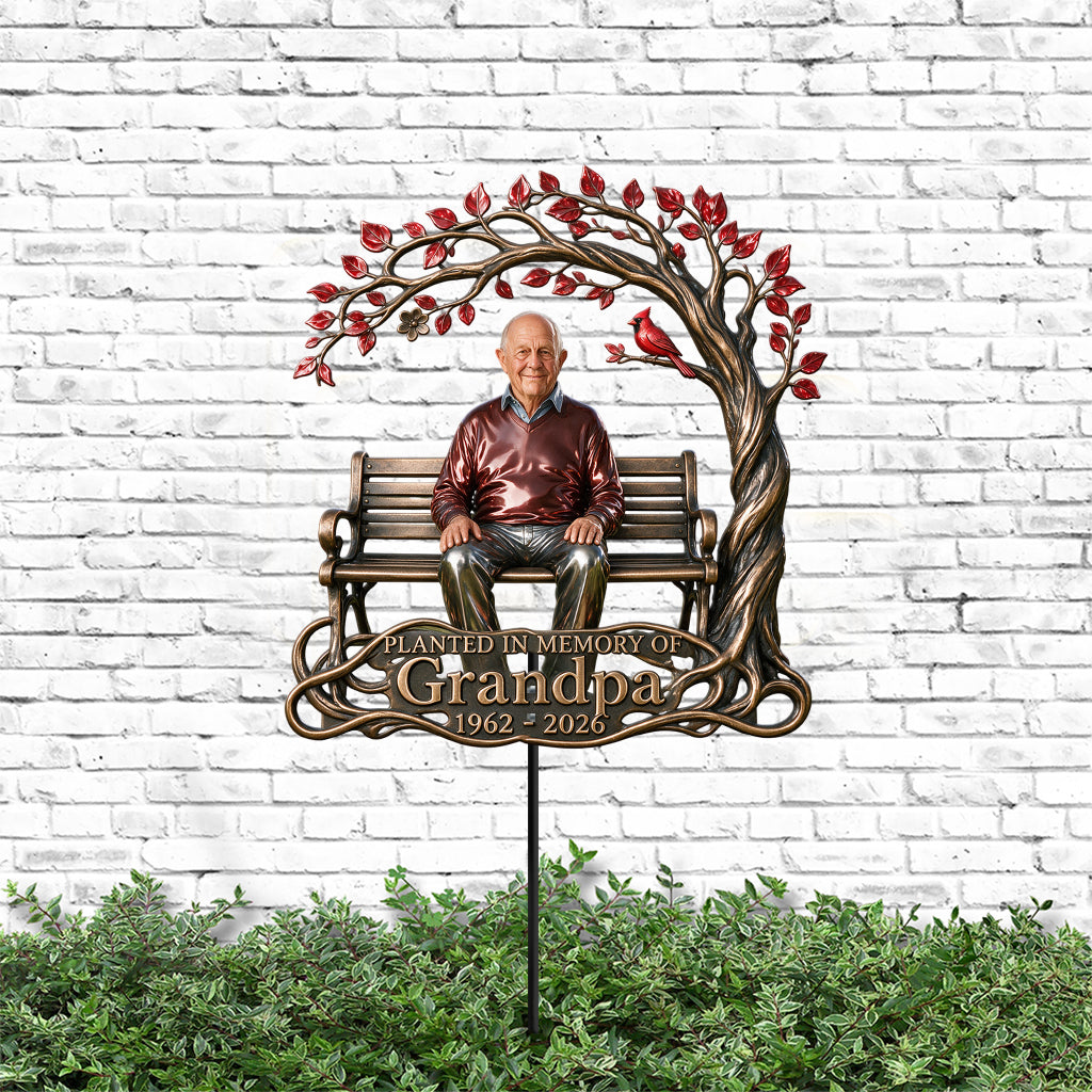 Cardinal Tree Memorial - Personalized Memorial Metal Garden Art
