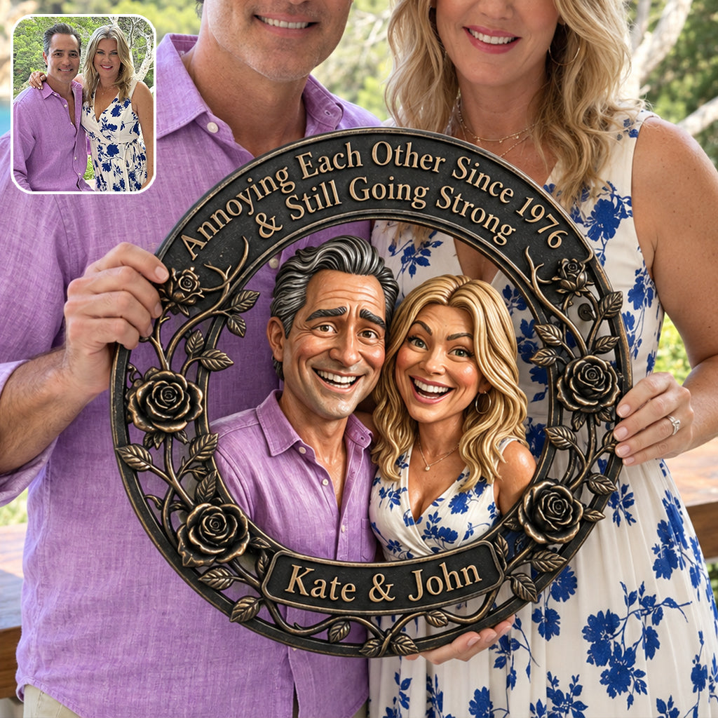 Together Since - Personalized Couple 3D Printed Cut Metal Sign