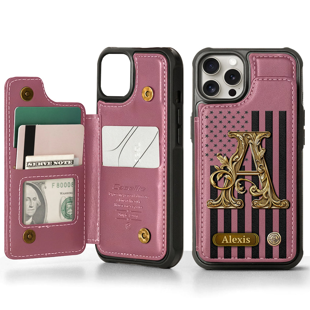 Cadeau initial pour lui, cadeau pour homme… - Étui portefeuille personnalisé pour téléphone