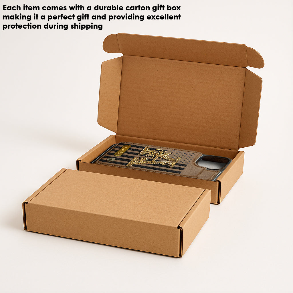 Cadeau initial pour lui, cadeau pour homme… - Étui portefeuille personnalisé pour téléphone