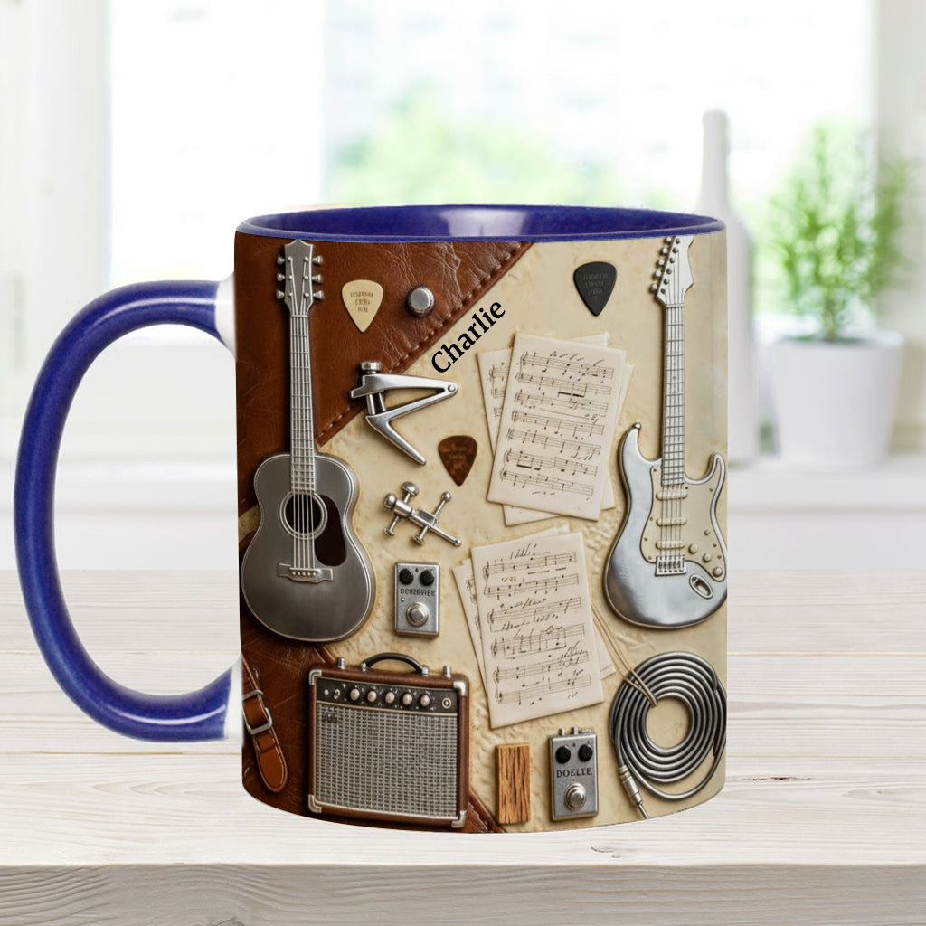Guitarist - Personalized Guitar Accent Mug & Coaster