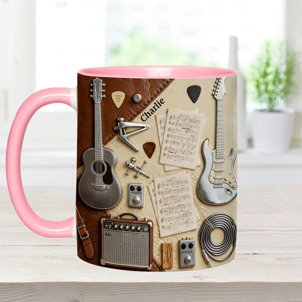 Guitarist - Personalized Guitar Accent Mug & Coaster