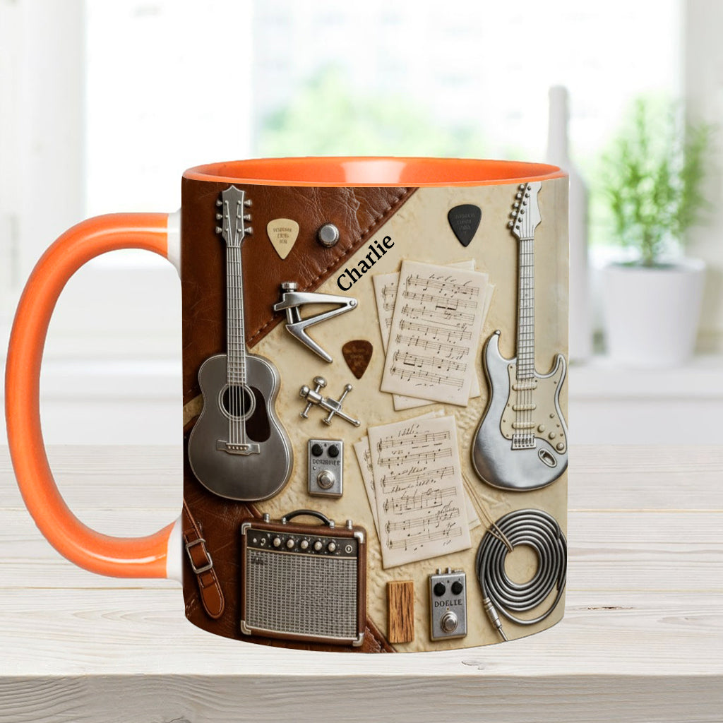 Guitarist - Personalized Guitar Accent Mug & Coaster