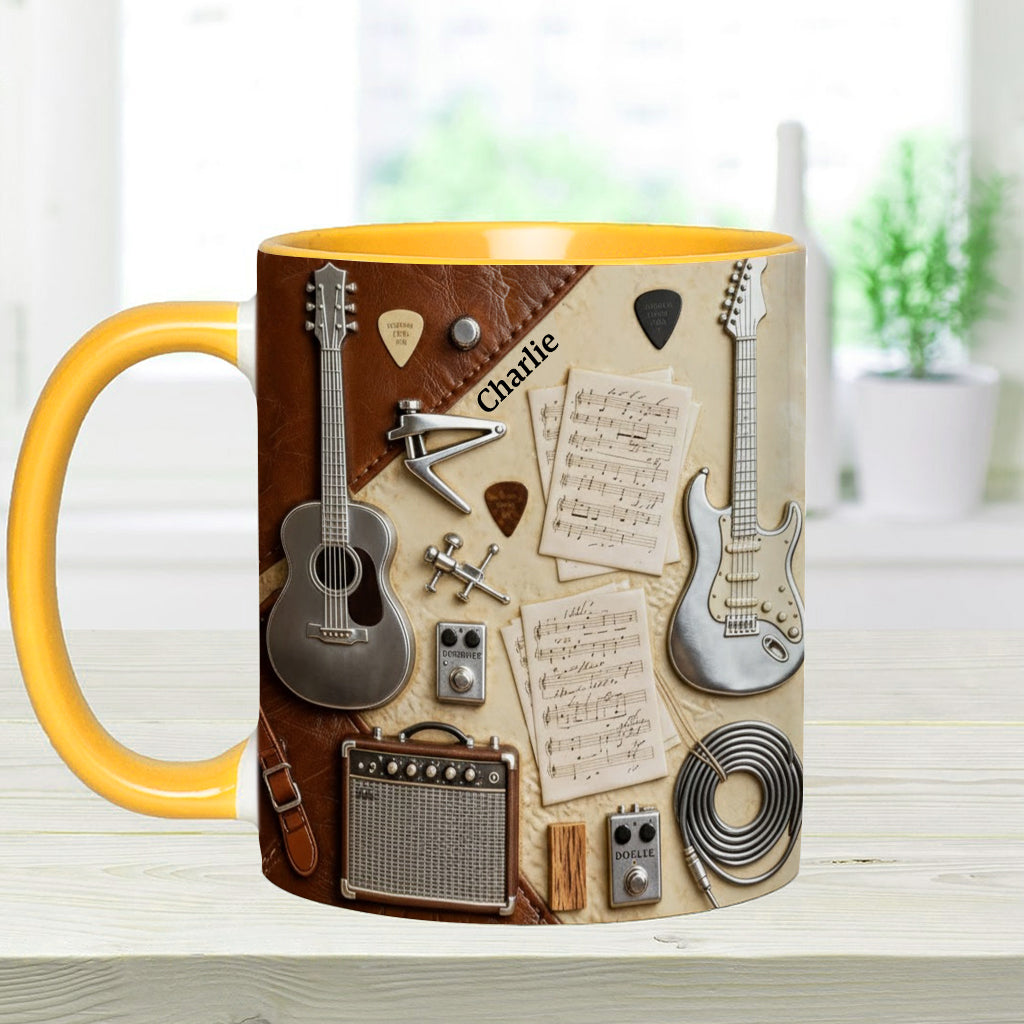 Guitarist - Personalized Guitar Accent Mug & Coaster