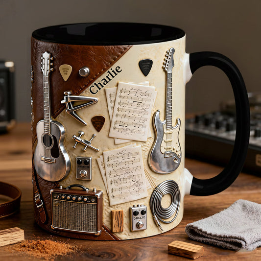 Guitarist - Personalized Guitar Accent Mug & Coaster