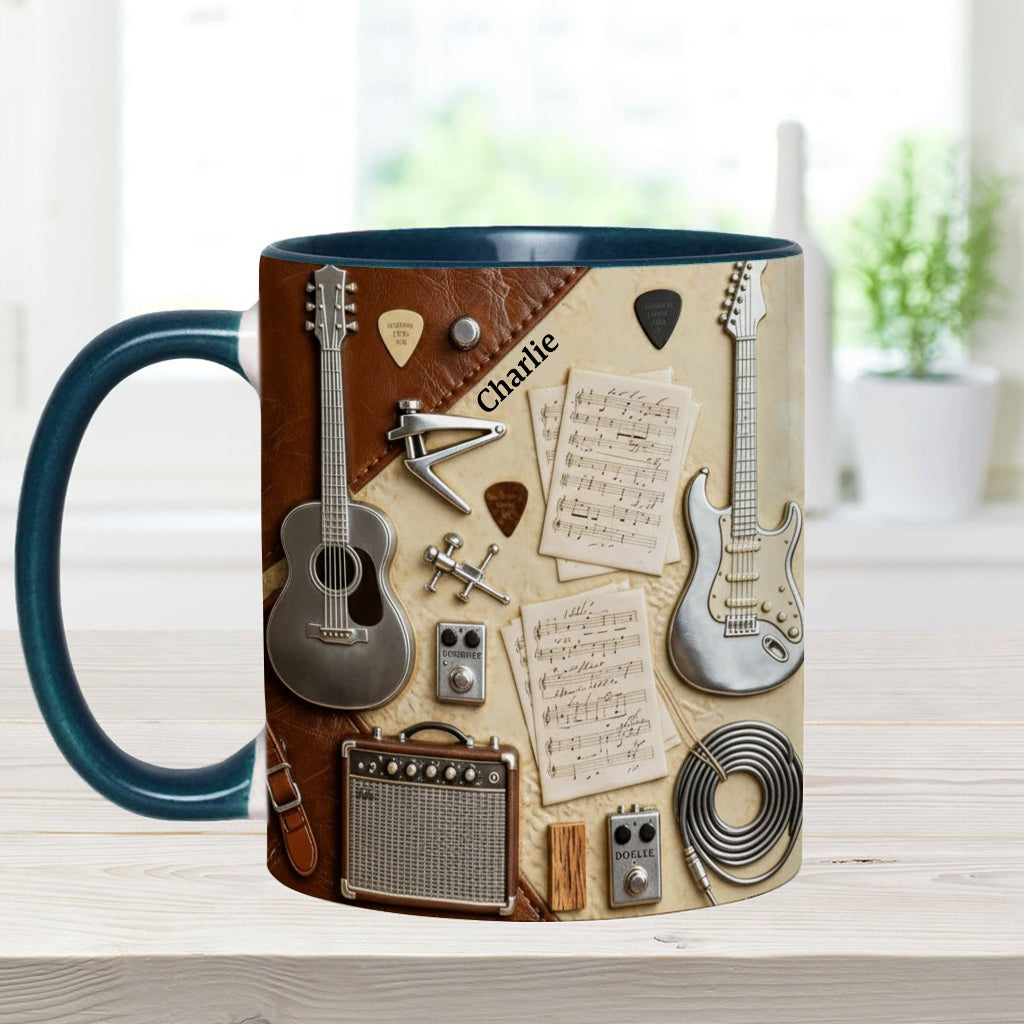 Guitarist - Personalized Guitar Accent Mug & Coaster