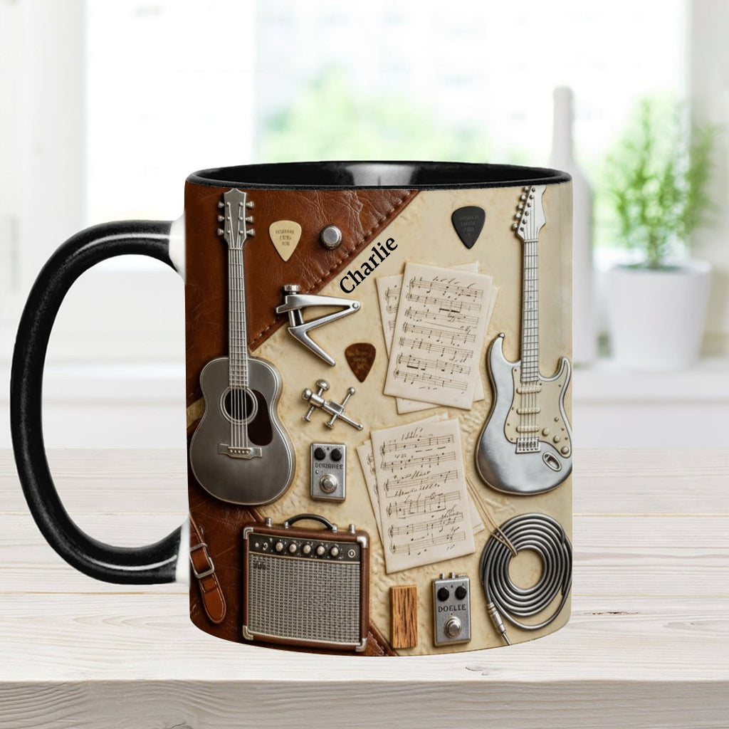 Guitarist - Personalized Guitar Accent Mug & Coaster