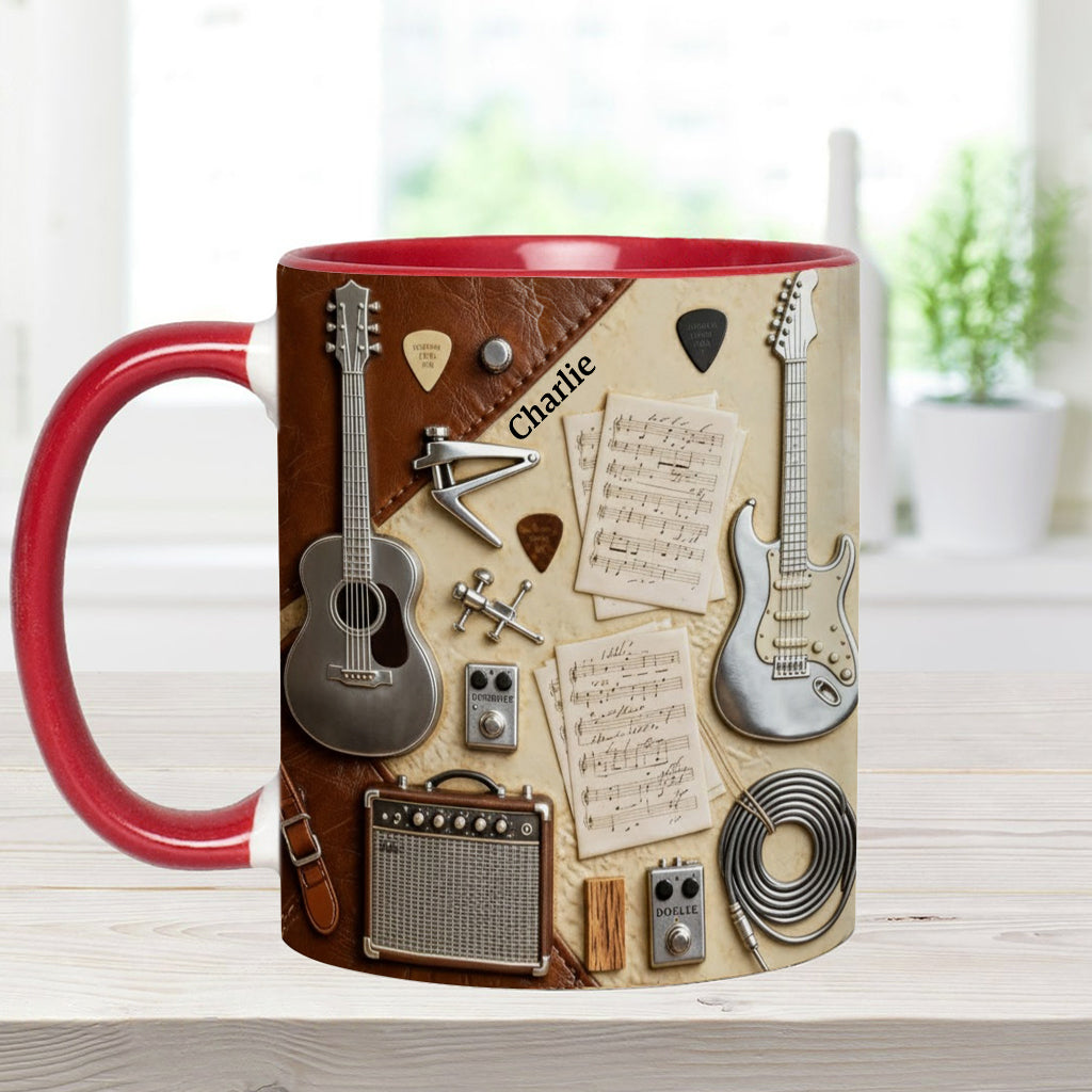 Guitarist - Personalized Guitar Accent Mug & Coaster
