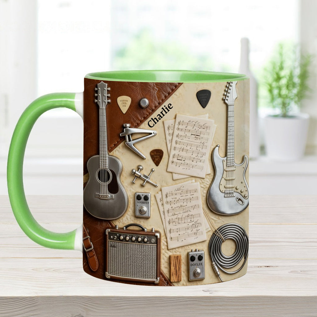 Guitarist - Personalized Guitar Accent Mug & Coaster