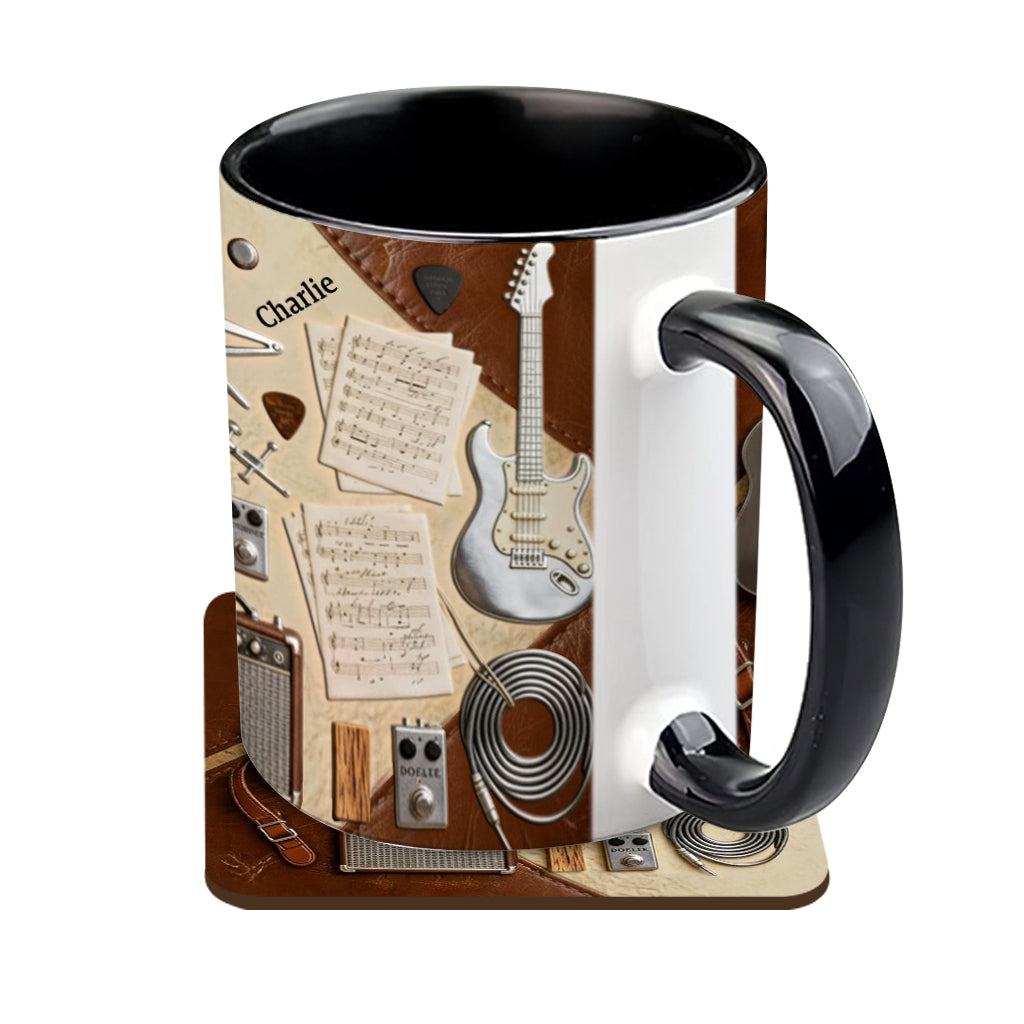 Guitarist - Personalized Guitar Accent Mug & Coaster