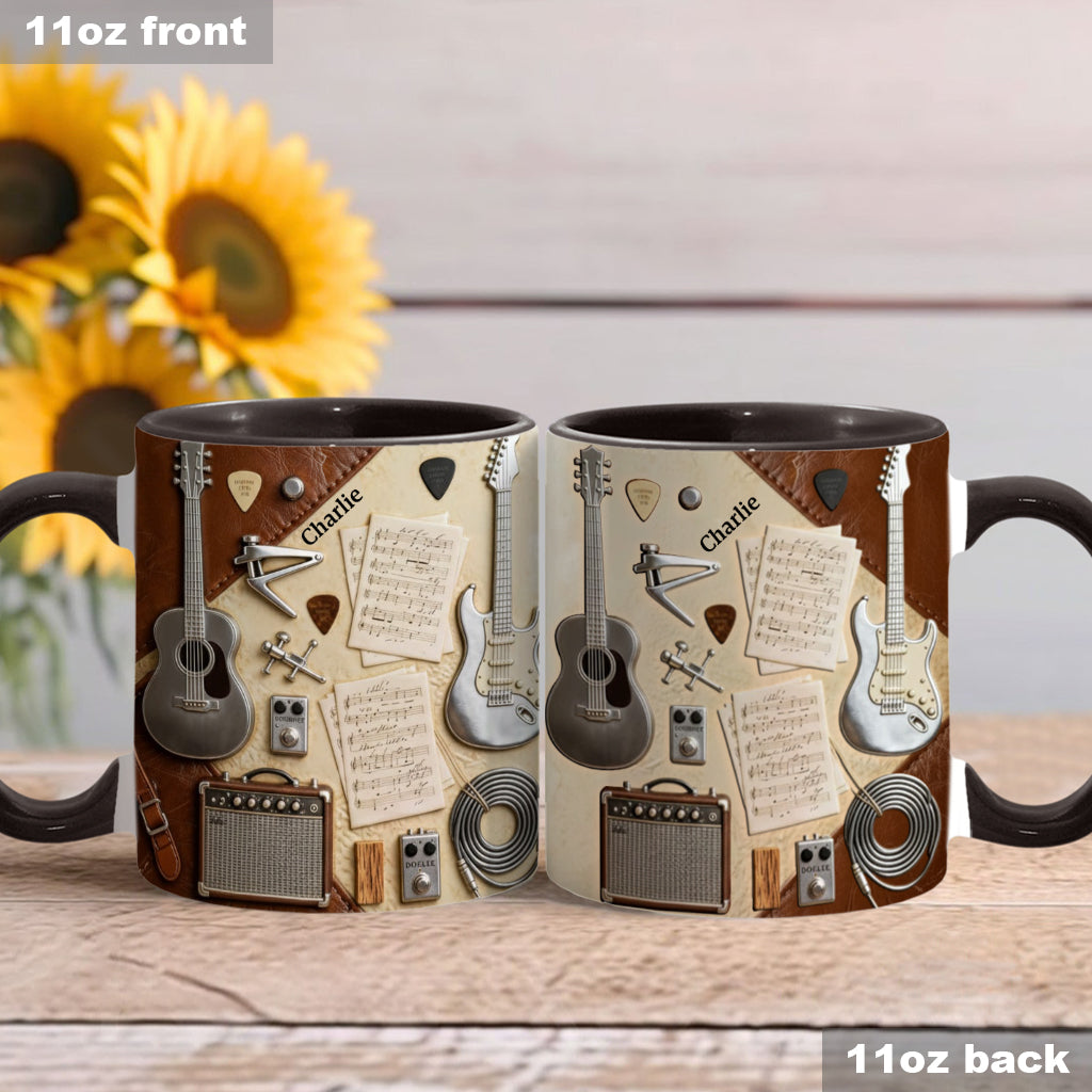 Guitarist - Personalized Guitar Accent Mug & Coaster