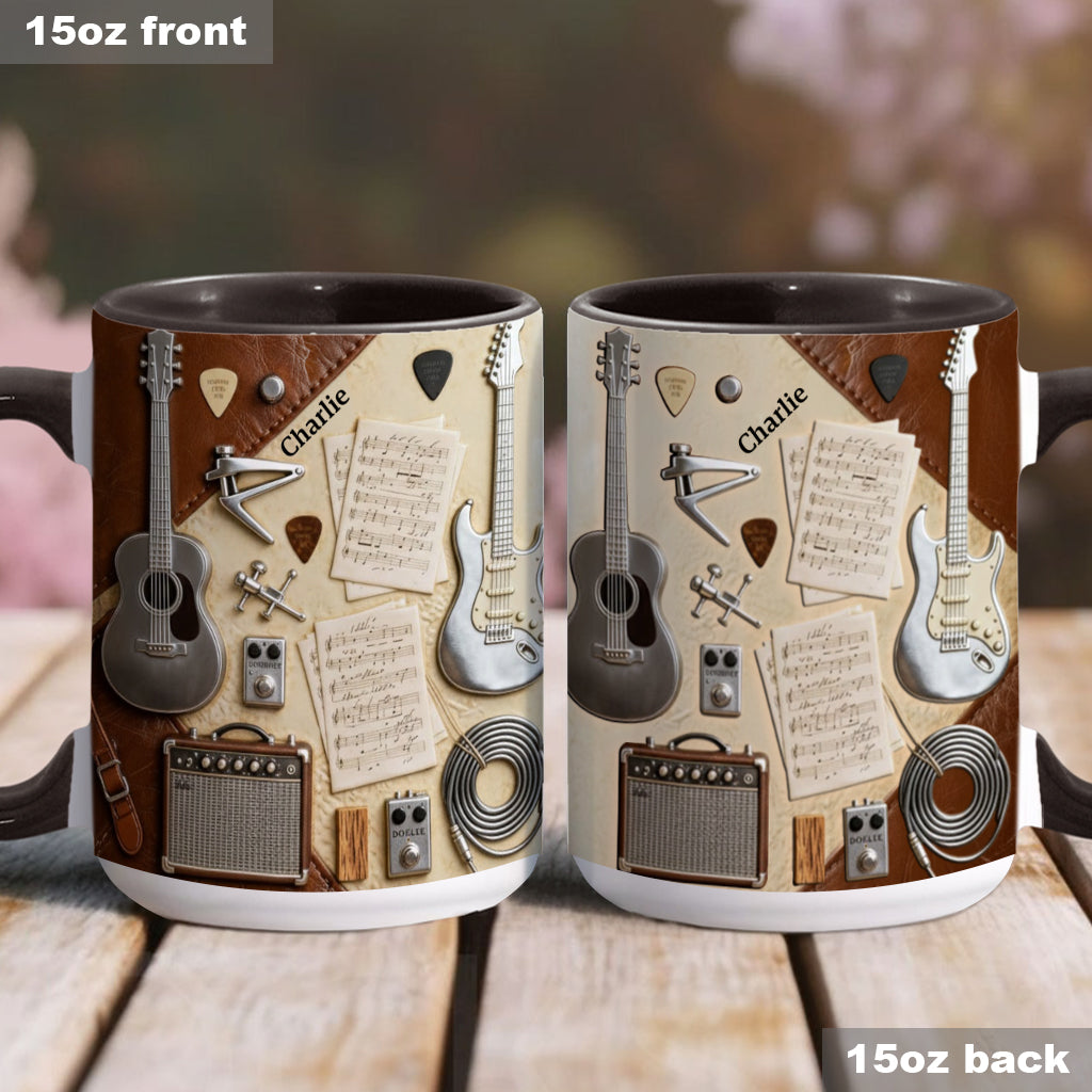 Guitarist - Personalized Guitar Accent Mug & Coaster
