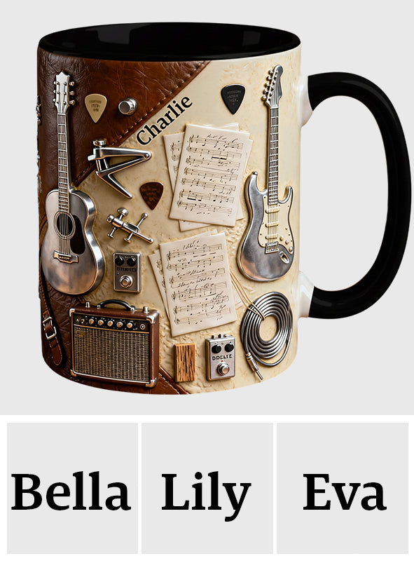 Guitarist - Personalized Guitar Accent Mug & Coaster