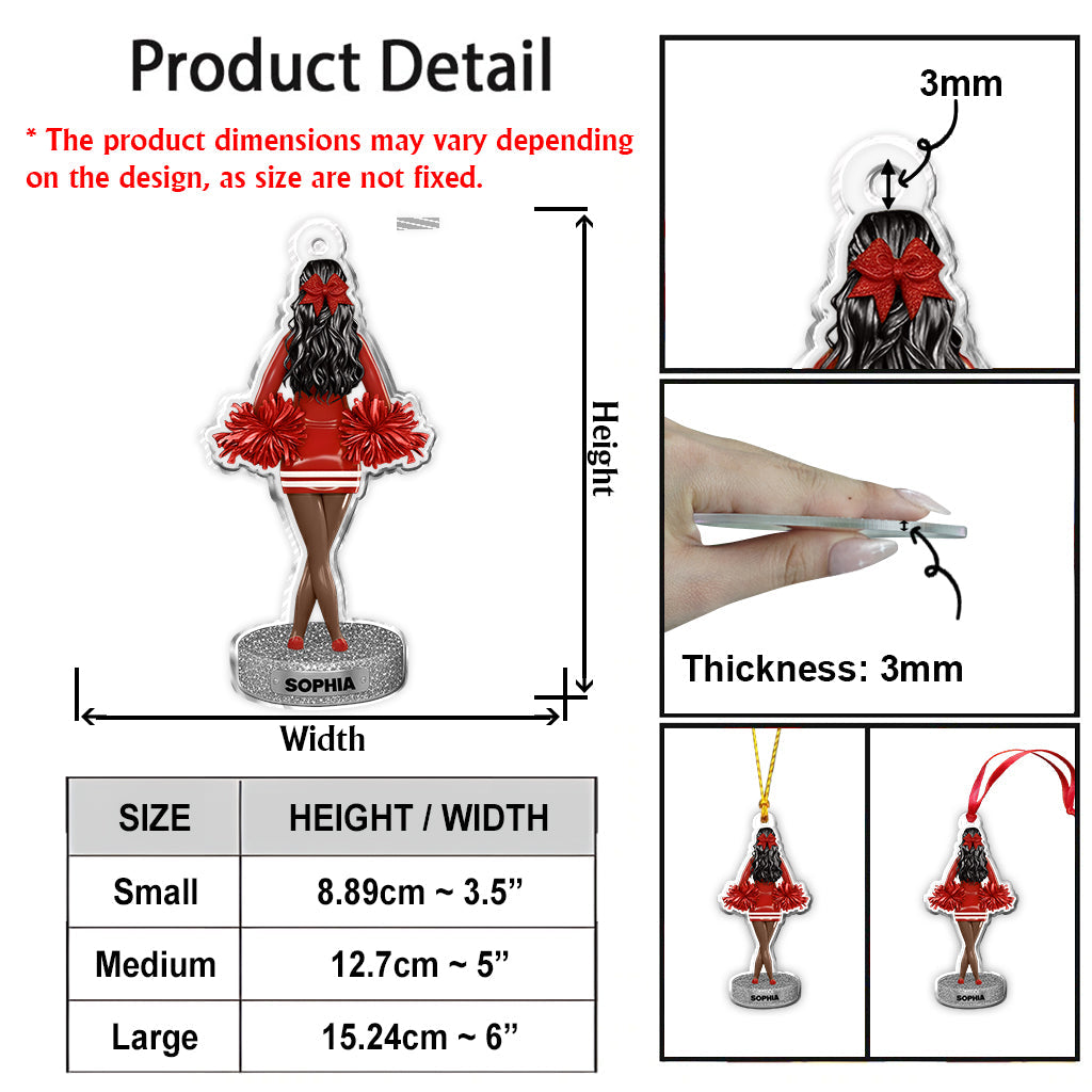 Meilleure pom-pom girl de l'année - Ornement de pom-pom girl personnalisé